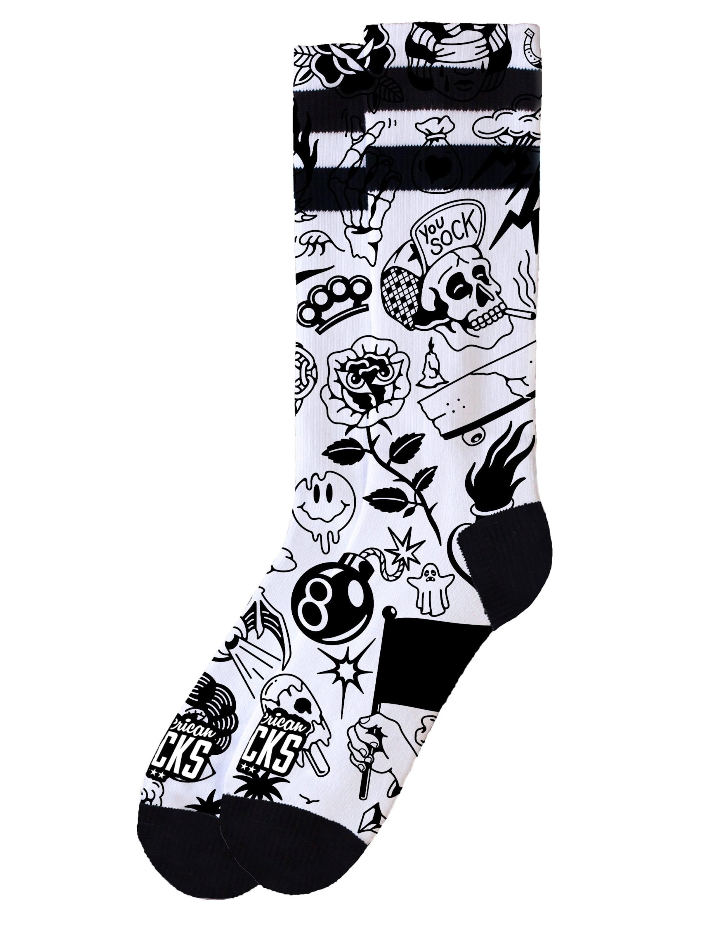 American Socks Носки 'Worth It' в черном цвете
American Socks Носки 'Worth It' в черном цвете