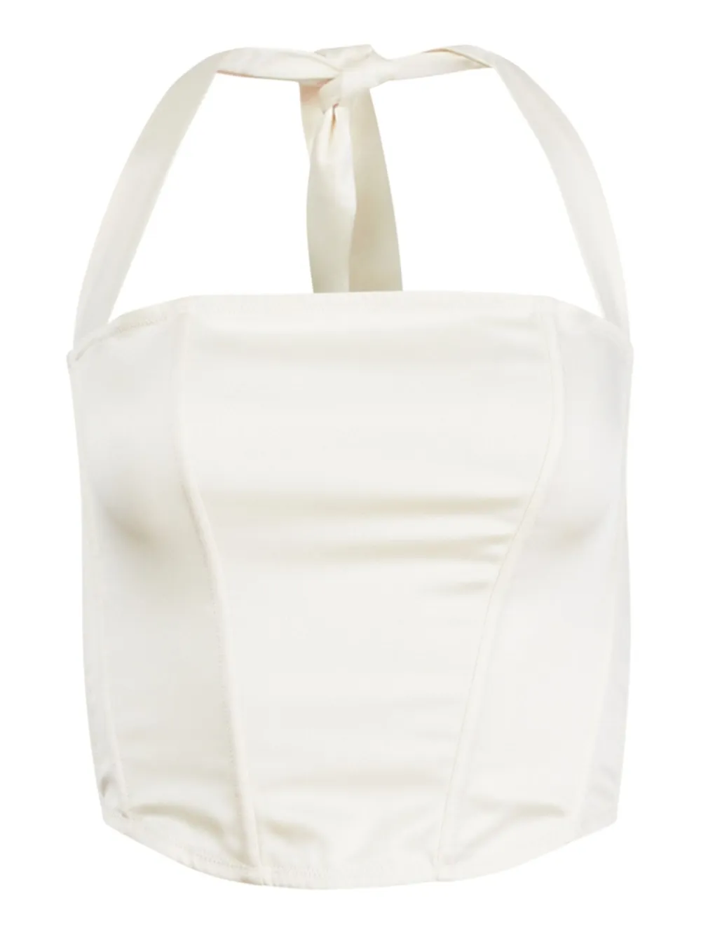 Топ-корсет с вырезом халтер Fleur Du Mal, белый
Топ-корсет с вырезом халтер Fleur Du Mal, белый