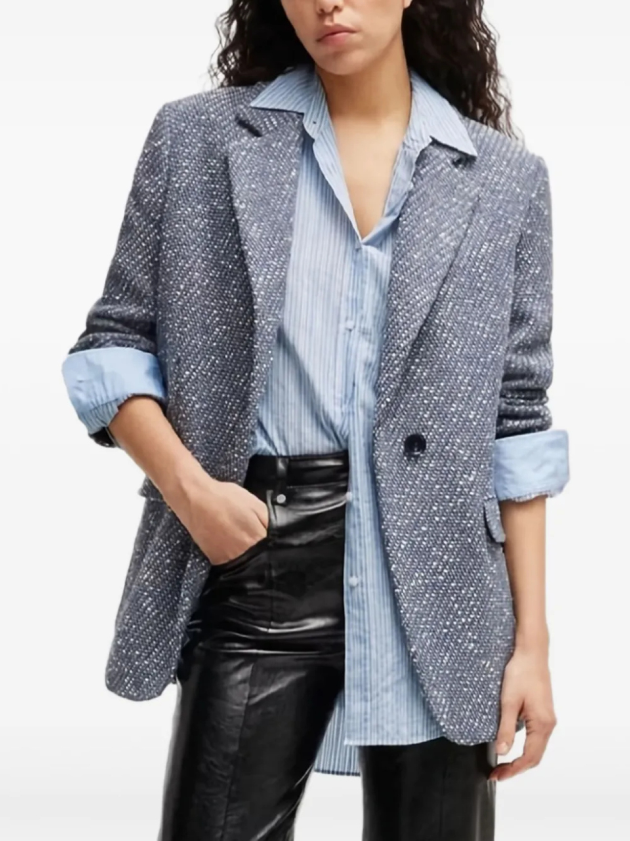 BOSS рубашка в полоску, синий
BOSS рубашка в полоску, синий