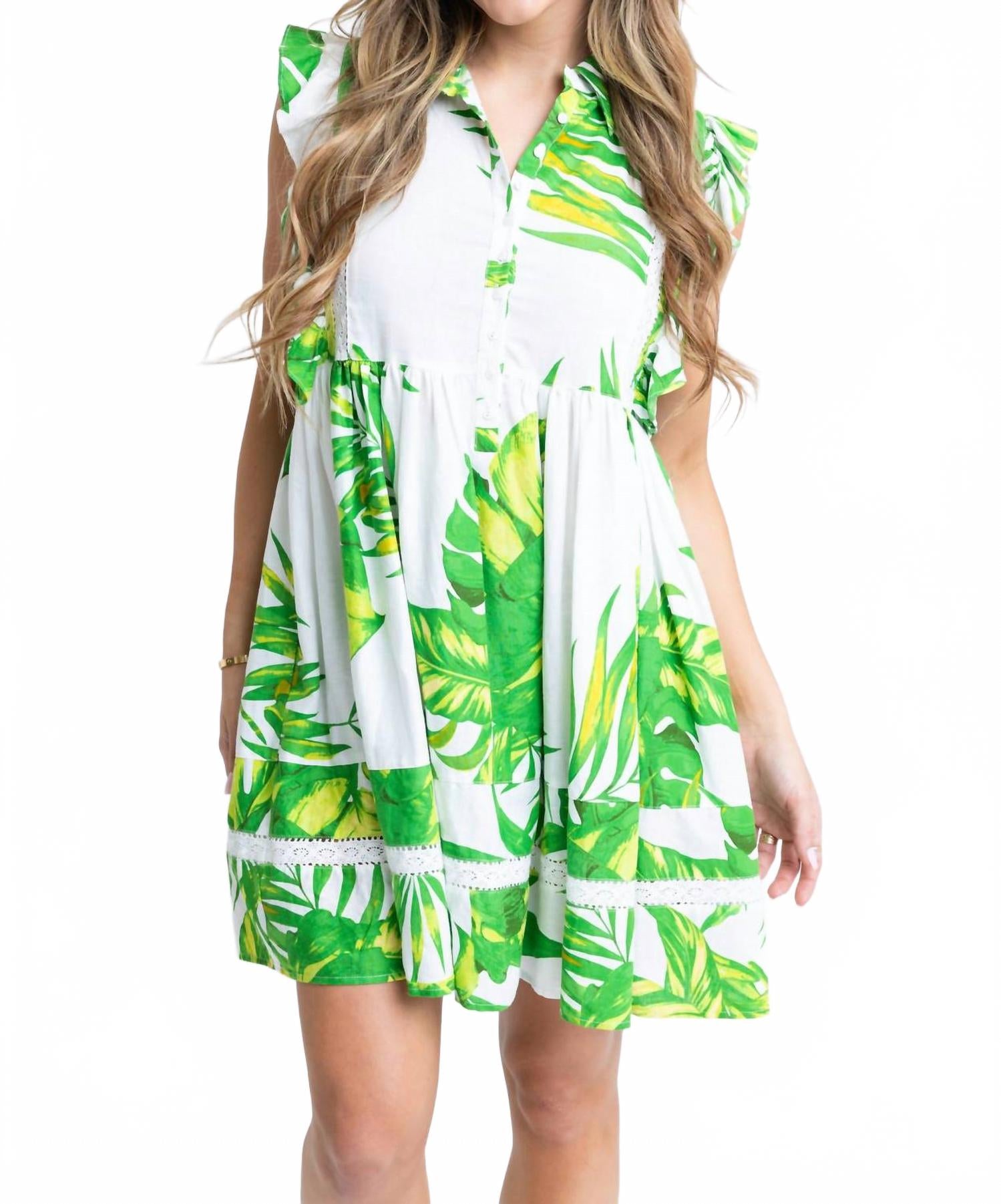 Платье с пальмовым листом в зеленом цвете Karlie
Платье с пальмовым листом в зеленом цвете Karlie
