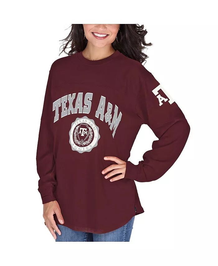 Женская темно-бордовая футболка Texas AM Aggies Edith с длинным рукавом Pressbox
Женская темно-бордовая футболка Texas AM Aggies Edith с длинным рукавом Pressbox