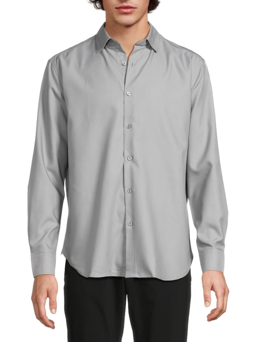Однотонная рубашка с длинным рукавом American Heritage, серый
Однотонная рубашка с длинным рукавом American Heritage, серый
