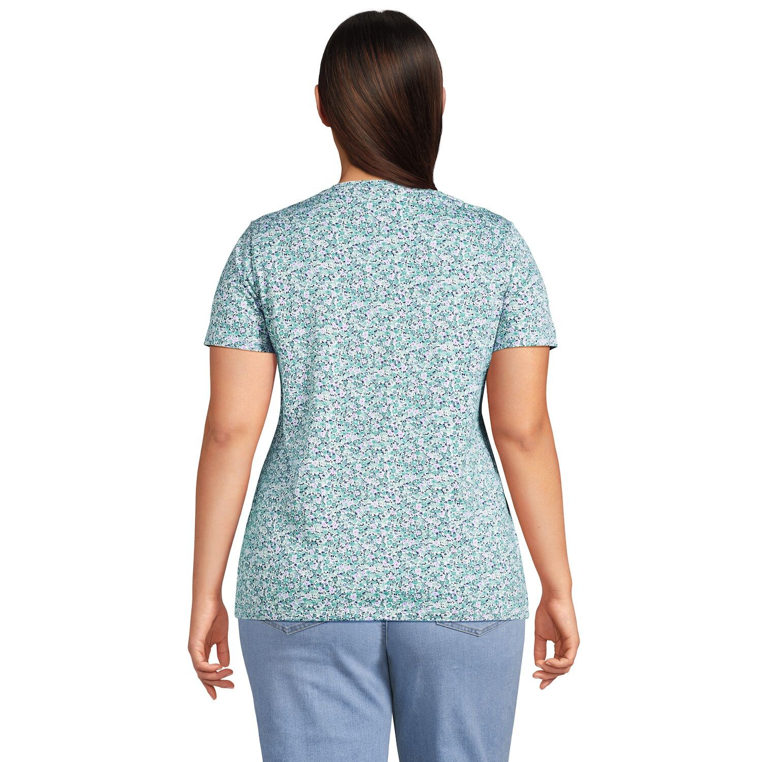 Свободная хлопковая футболка с круглым вырезом больших размеров Lands' End Supima Lands' End
Свободная хлопковая футболка с круглым вырезом больших размеров Lands' End Supima Lands' End