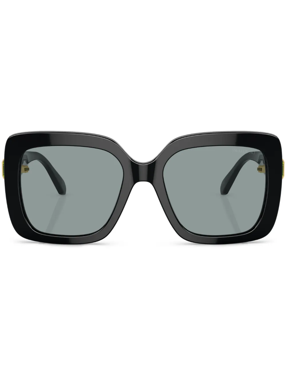 Солнцезащитные очки в массивной оправе с кристаллами Swarovski, черный
Солнцезащитные очки в массивной оправе с кристаллами Swarovski, черный