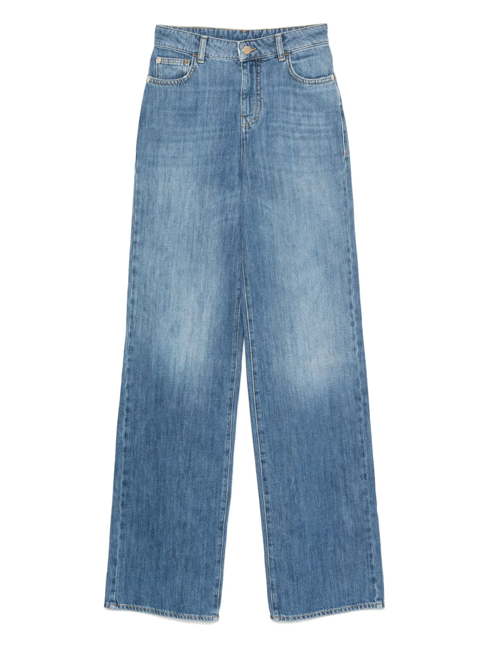 Стираные джинсы с широкими штанинами EMPORIO ARMANI, синий
Стираные джинсы с широкими штанинами EMPORIO ARMANI, синий