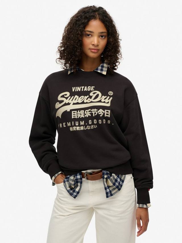 Свободный свитшот с винтажным логотипом и декором Superdry, Bison Black
Свободный свитшот с винтажным логотипом и декором Superdry, Bison Black