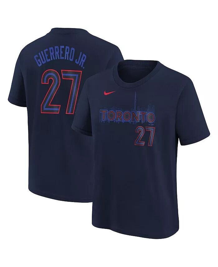 Футболка Big Boys and Girls Владимира Герреро-младшего Navy Toronto Blue Jays 2024 City Connect с именем и номером Nike, синий
Футболка Big Boys and Girls Владимира Герреро-младшего Navy Toronto Blue Jays 2024 City Connect с именем и номером Nike, синий