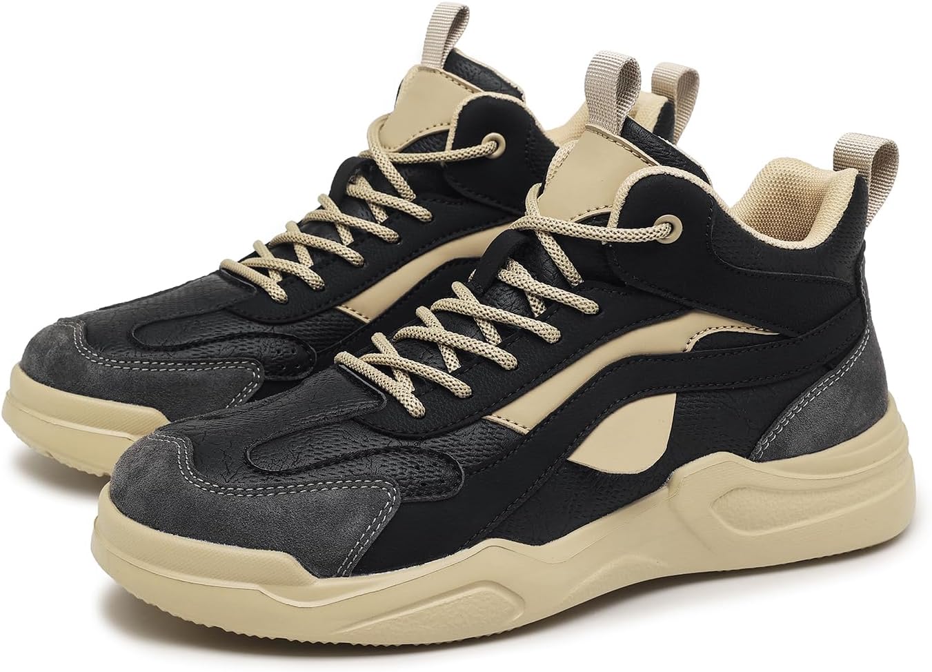 Мужские осенне-зимние легкие кроссовки средней высоты на резиновой и пластиковой подошве, в стиле ретро, повседневные спортивные кроссовки, модные низкие кроссовки на толстой подошве Lhyxu, черный
Мужские осенне-зимние легкие кроссовки средней высоты на резиновой и пластиковой подошве, в стиле ретро, повседневные спортивные кроссовки, модные низкие кроссовки на толстой подошве Lhyxu, черный