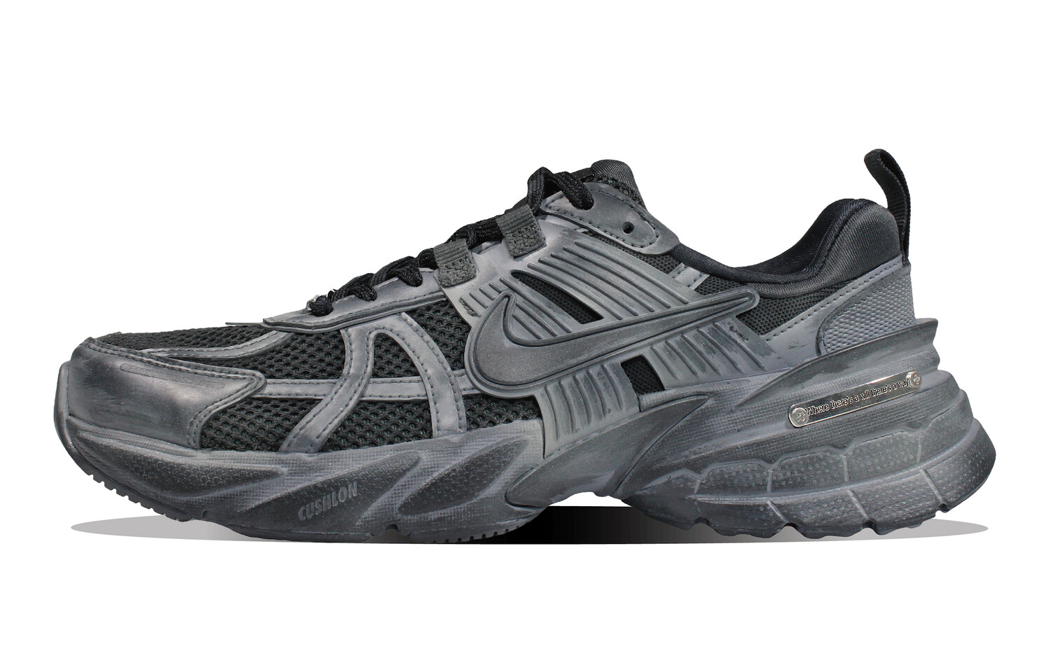 Кроссовки для бега V2K Run унисекс с низким верхом, черные/серые Nike
Кроссовки для бега V2K Run унисекс с низким верхом, черные/серые Nike