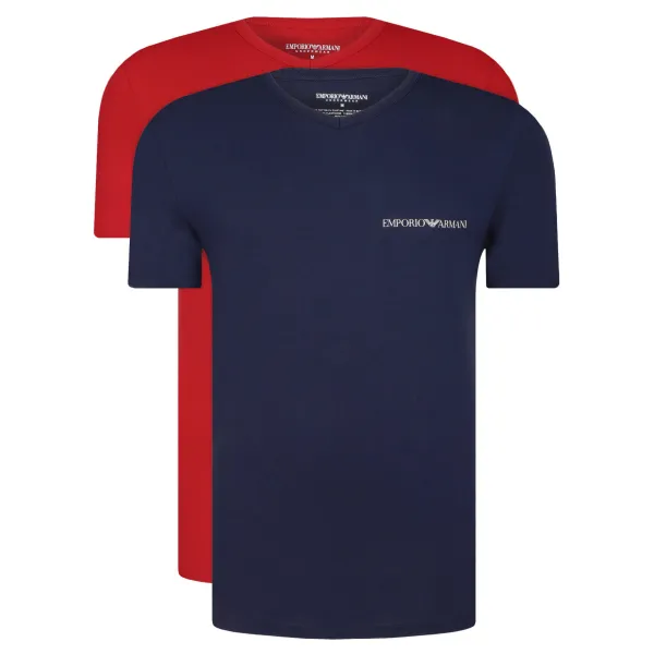 Комплект из двух футболок приталенного кроя Emporio Armani, красный
Комплект из двух футболок приталенного кроя Emporio Armani, красный