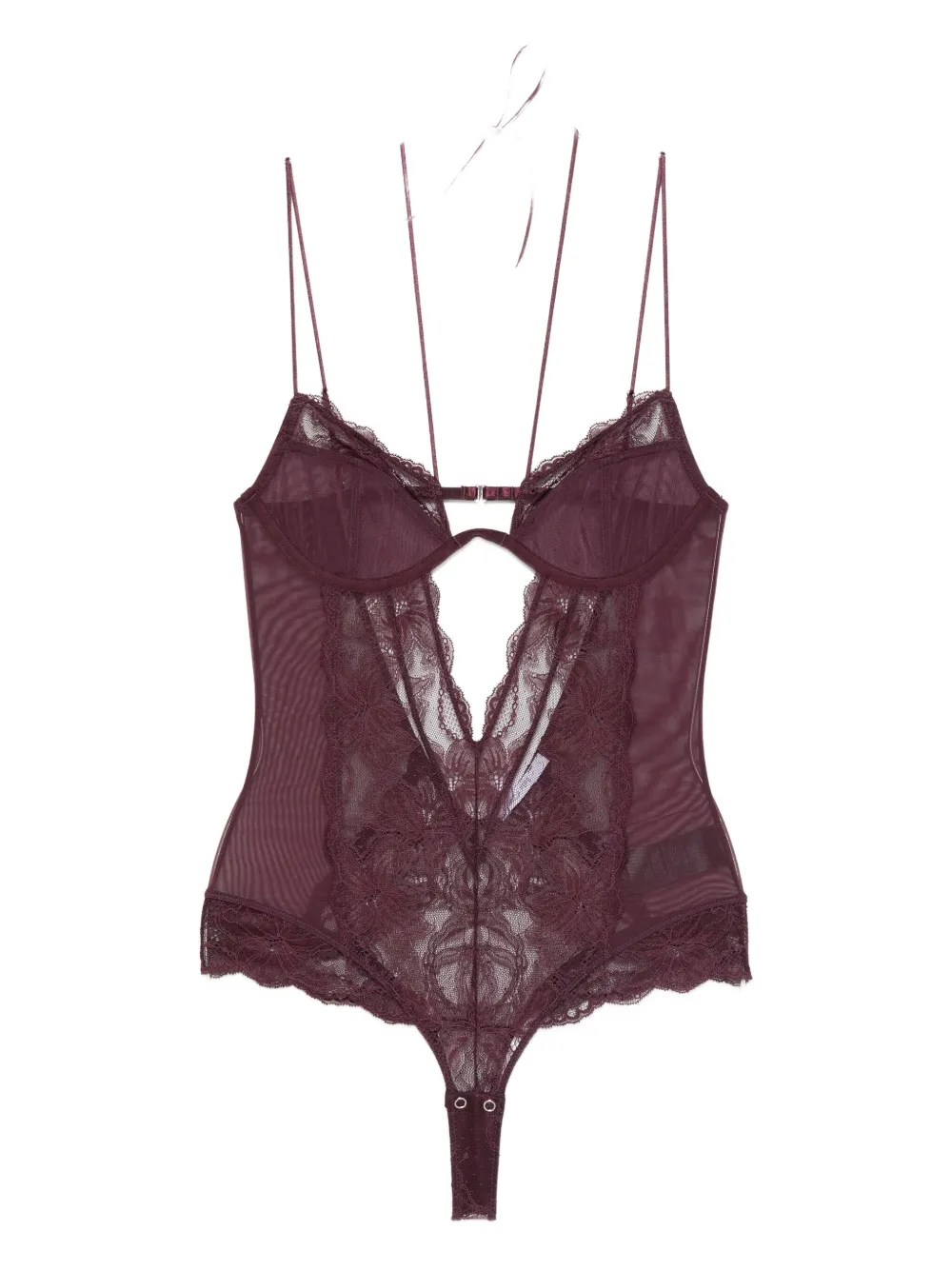 Боди из кружевного тюля Patrizia Pepe, фиолетовый
Боди из кружевного тюля Patrizia Pepe, фиолетовый