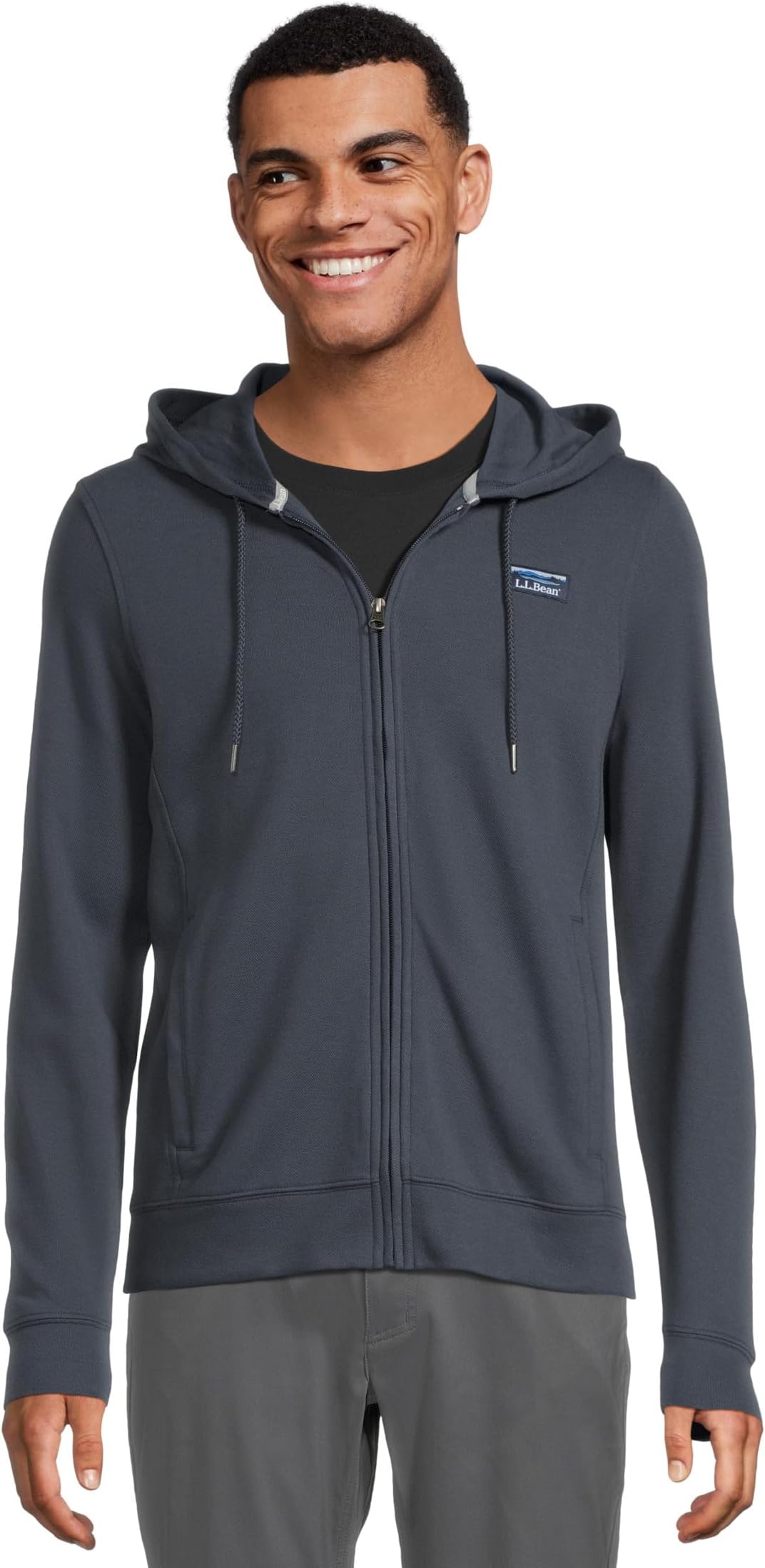 Мужская комфортная эластичная куртка-пике с капюшоном и молнией по всей длине L.L.Bean, Carbon Navy
Мужская комфортная эластичная куртка-пике с капюшоном и молнией по всей длине L.L.Bean, Carbon Navy