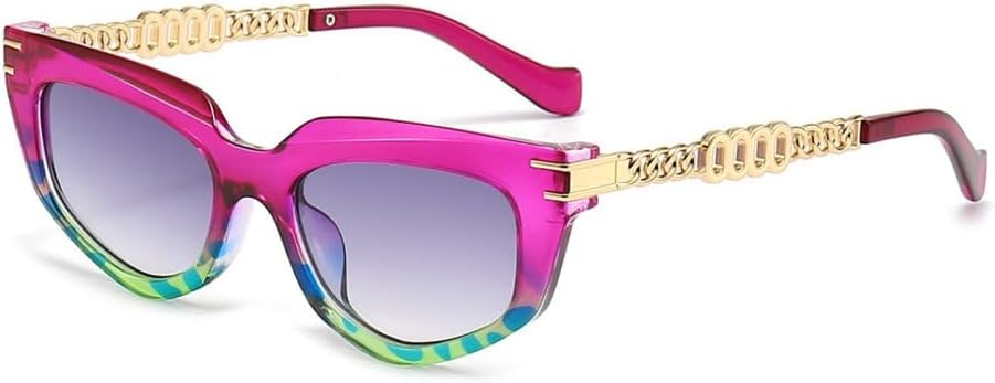 Солнцезащитные очки «кошачий глаз» для женщин, с металлическими цепочками на дужках, винтажные, роскошные солнцезащитные очки с защитой от УФ-излучения UV400 LVTFCO, Purple
Солнцезащитные очки «кошачий глаз» для женщин, с металлическими цепочками на дужках, винтажные, роскошные солнцезащитные очки с защитой от УФ-излучения UV400 LVTFCO, Purple