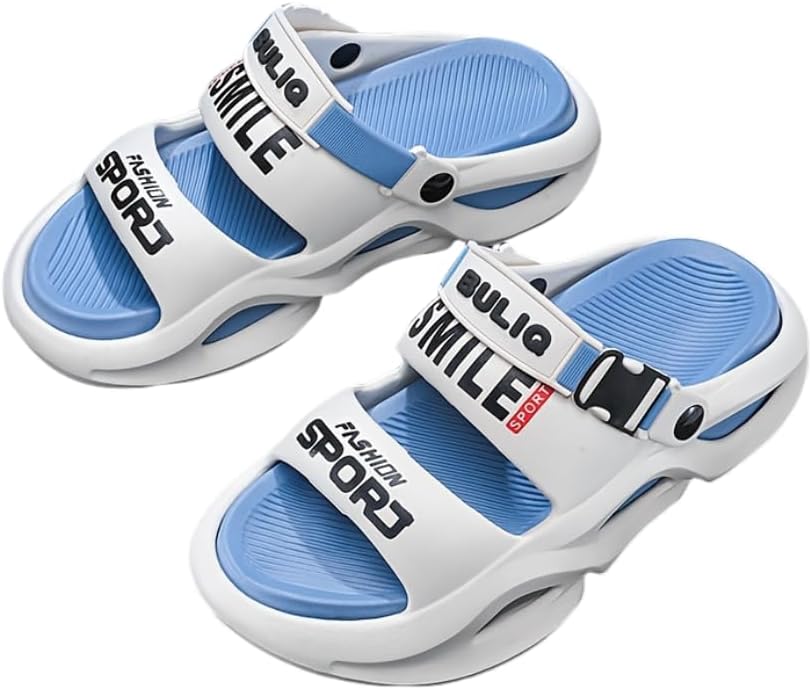 Hhhchpm Стильные летние мужские сандалии-шлепанцы, удобные сандалии с толстой подошвой и дышащим материалом EVA для занятий в помещении и на улице, синий
Hhhchpm Стильные летние мужские сандалии-шлепанцы, удобные сандалии с толстой подошвой и дышащим материалом EVA для занятий в помещении и на улице, синий