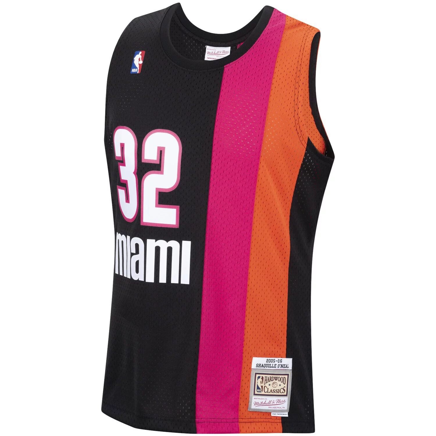 Мужская черная майка Mitchell & Ness Shaquille O'Neal Miami Heat 2005-06 Hardwood Classics Swingman, Черный, Мужская черная майка Mitchell & Ness Shaquille O'Neal Miami Heat 2005-06 Hardwood Classics Swingman 
Мужская черная майка Mitchell & Ness Shaquille O'Neal Miami Heat 2005-06 Hardwood Classics Swingman, Черный, Мужская черная майка Mitchell & Ness Shaquille O'Neal Miami Heat 2005-06 Hardwood Classics Swingman