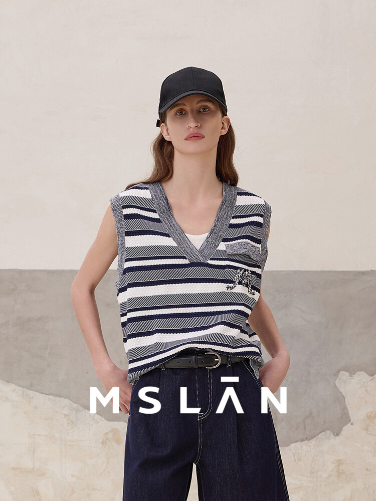 Жилет вязаный MSlan с V-образным вырезом, темно-синий
Жилет вязаный MSlan с V-образным вырезом, темно-синий