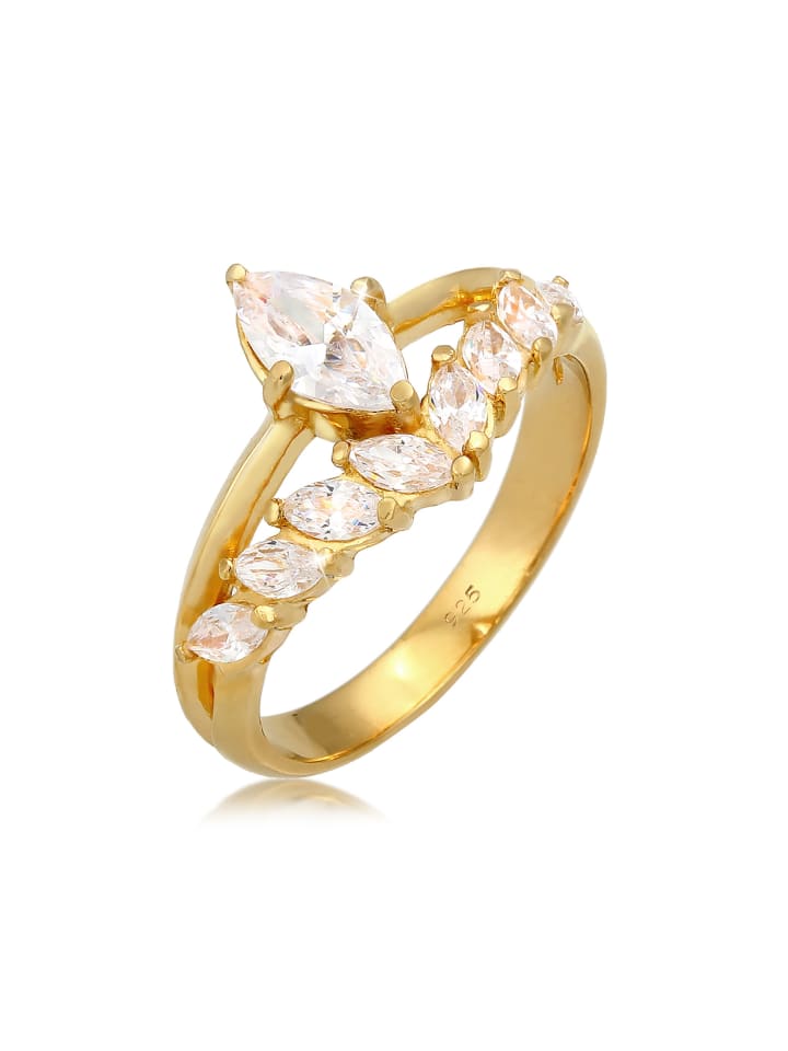 Elli Кольцо из серебра 925 пробы с золотым покрытием
Elli Кольцо из серебра 925 пробы с золотым покрытием