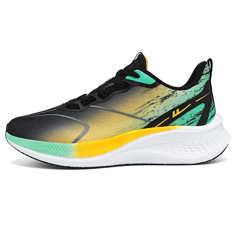 WARRIOR Износостойкие дышащие легкие низкие кроссовки для тренировок мужские черные желтые озерно-зеленые, цвет Black Yellow Lake Green 
WARRIOR Износостойкие дышащие легкие низкие кроссовки для тренировок мужские черные желтые озерно-зеленые, цвет Black Yellow Lake Green