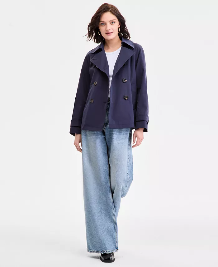 Женский короткий двубортный тренчкот Michael Kors, синий
Женский короткий двубортный тренчкот Michael Kors, синий