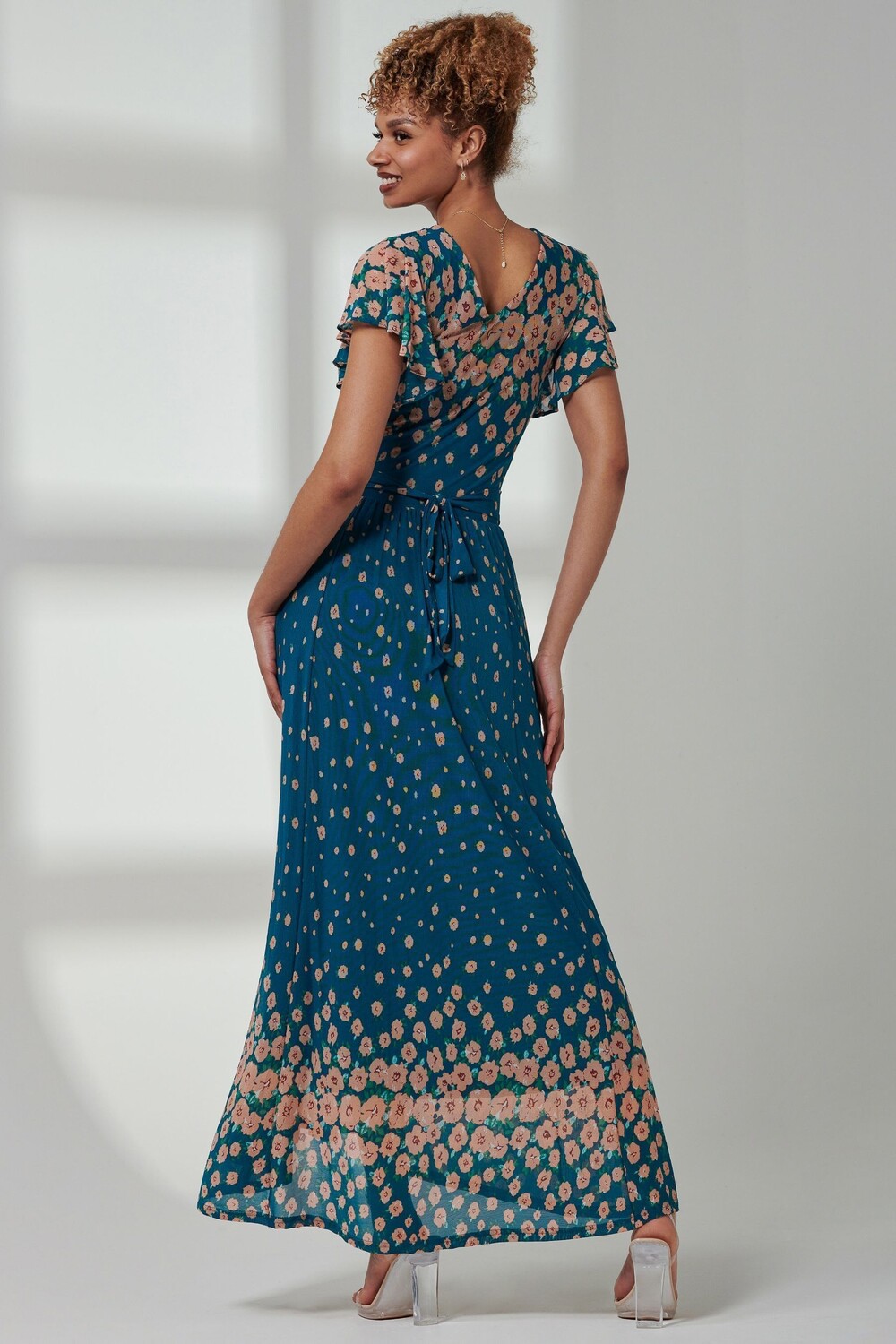 Сетчатое платье макси Kora с короткими рукавами Jolie Moi, синий
Сетчатое платье макси Kora с короткими рукавами Jolie Moi, синий