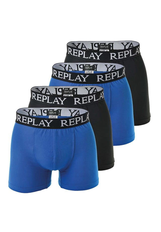 Комплект из 4 трусов-боксеров - трусы-боксеры из хлопка-стрейч Replay, мультиколор
Комплект из 4 трусов-боксеров - трусы-боксеры из хлопка-стрейч Replay, мультиколор
