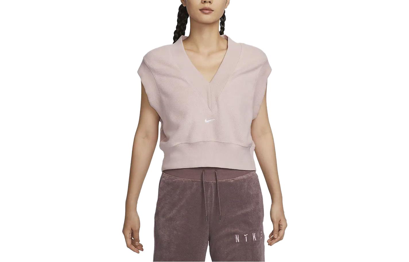 Nike Спортивная жилетка женская оксфорд розовая, Oxford Pink 
Nike Спортивная жилетка женская оксфорд розовая, Oxford Pink