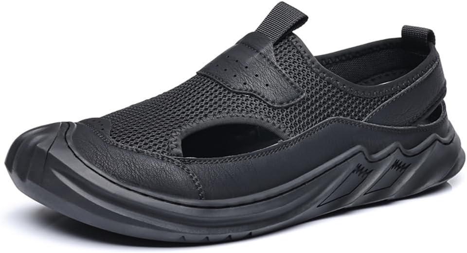 Мужские сетчатые сандалии Asifn для улицы, повседневные, удобные, легкие, дышащие, с закрытым носком, пляжные, летние, для походов и спорта, черный
Мужские сетчатые сандалии Asifn для улицы, повседневные, удобные, легкие, дышащие, с закрытым носком, пляжные, летние, для походов и спорта, черный