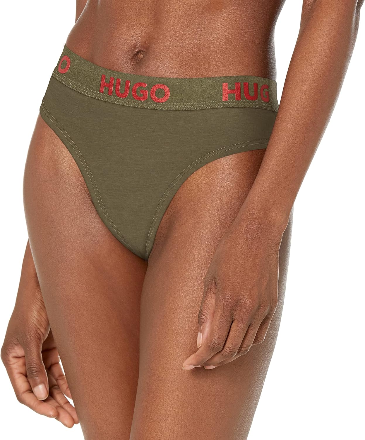 HUGO Мужские трусы-стринги с логотипом из хлопка с эластаном, Burnt Olive
HUGO Мужские трусы-стринги с логотипом из хлопка с эластаном, Burnt Olive