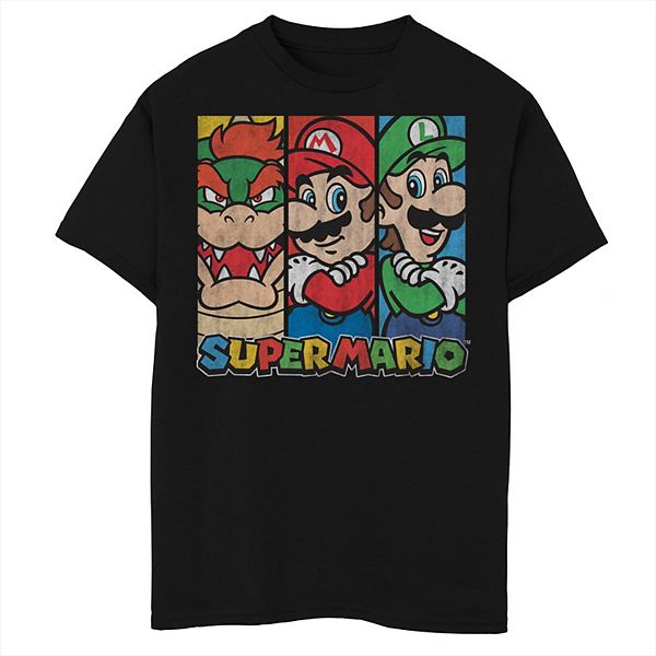 Футболка с трио панелей Super Mario для мальчиков 8-20 Nintendo
Футболка с трио панелей Super Mario для мальчиков 8-20 Nintendo