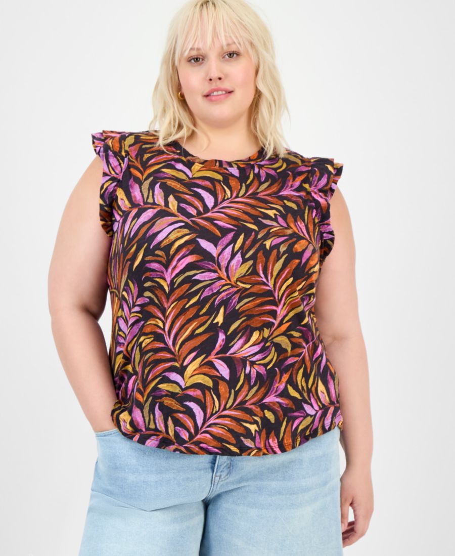 Модный топ больших размеров с двойными оборками и короткими рукавами Democracy, Dew Berry
Модный топ больших размеров с двойными оборками и короткими рукавами Democracy, Dew Berry