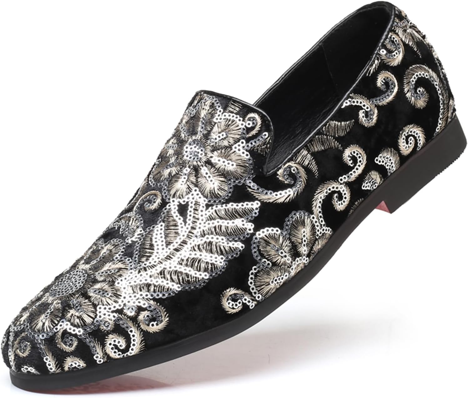 Мужские оксфорды NIGXWNS с блестками, модные с пайетками, вышитые лоферы без шнурков для выпускного, свадьбы, деловых и вечерних мероприятий, черный
Мужские оксфорды NIGXWNS с блестками, модные с пайетками, вышитые лоферы без шнурков для выпускного, свадьбы, деловых и вечерних мероприятий, черный