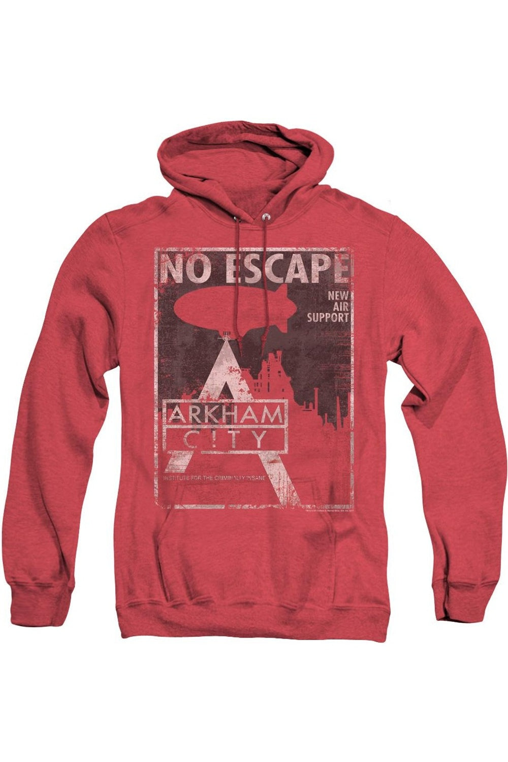 Толстовка с капюшоном Batman Arkham City No Escape для взрослых Heather Gildan, красный
Толстовка с капюшоном Batman Arkham City No Escape для взрослых Heather Gildan, красный