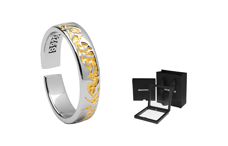 MAGICPOLE Кольцо из стерлингового серебра 925 пробы Unisex Silver
MAGICPOLE Кольцо из стерлингового серебра 925 пробы Unisex Silver