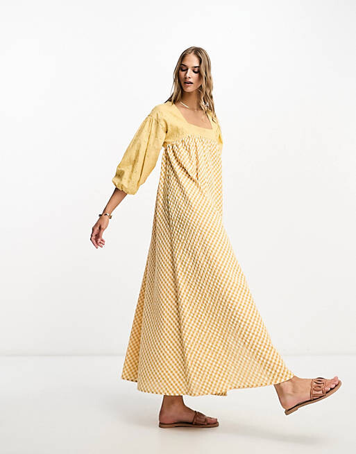 Желтое платье миди в мелкую клетку ASOS DESIGN Broderie, Желтый, Желтое платье миди в мелкую клетку ASOS DESIGN Broderie
Желтое платье миди в мелкую клетку ASOS DESIGN Broderie, Желтый, Желтое платье миди в мелкую клетку ASOS DESIGN Broderie
