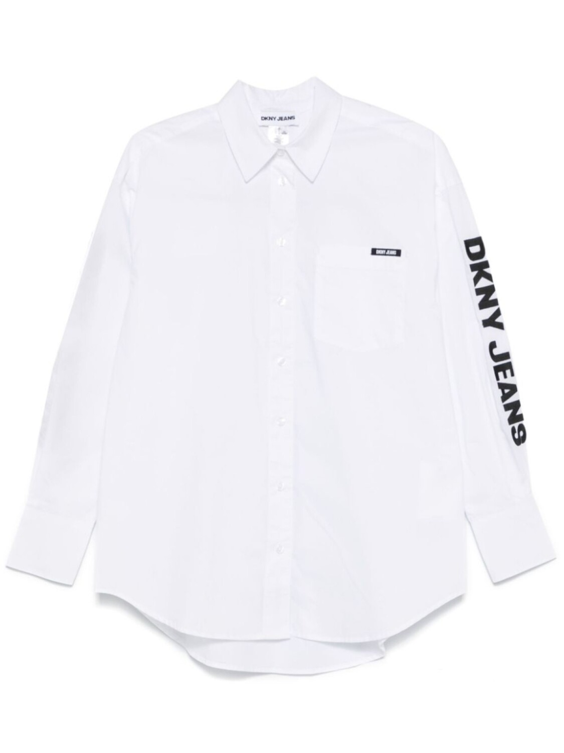 Поплиновая рубашка на пуговицах DKNY, белый
Поплиновая рубашка на пуговицах DKNY, белый