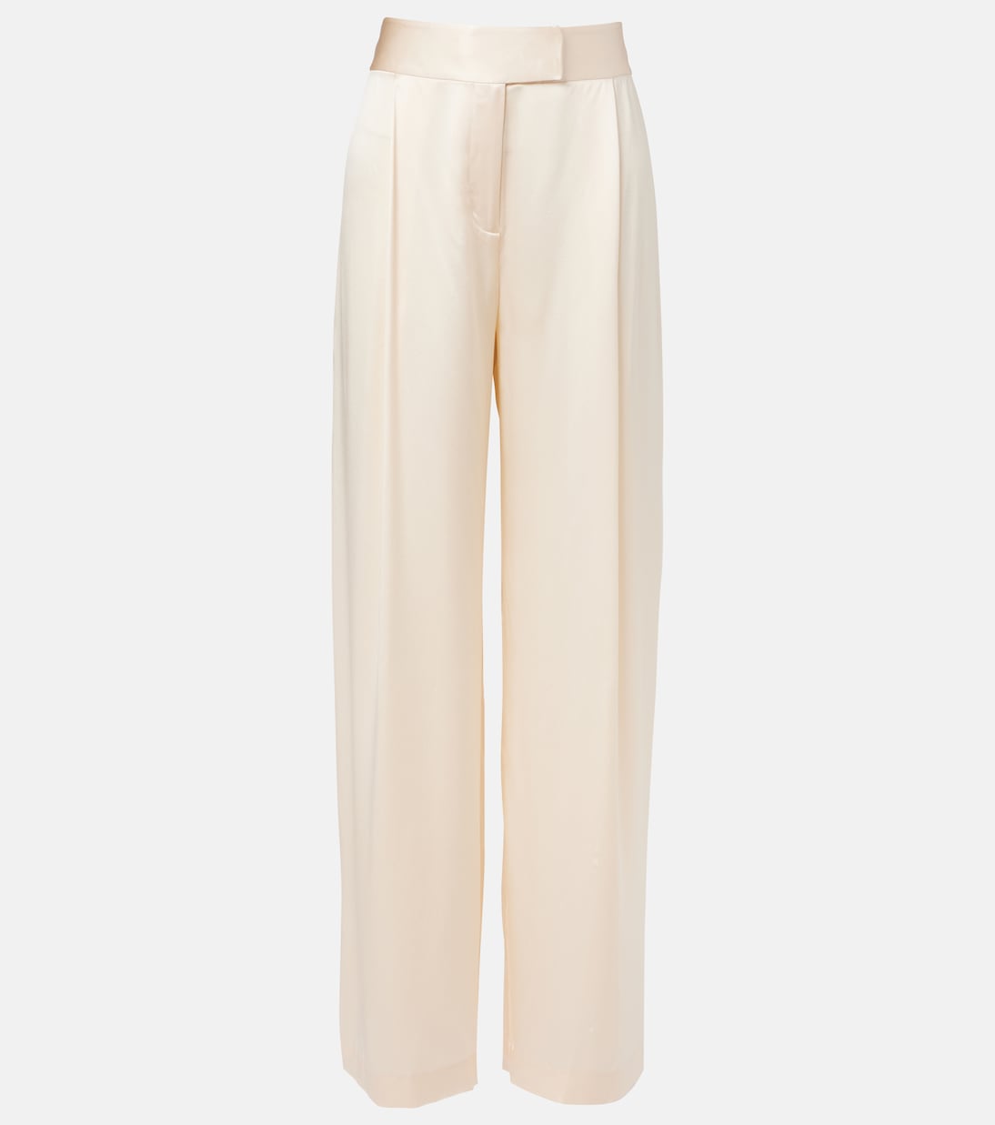 Шелковые атласные прямые брюки The Sei, Bisque 
Шелковые атласные прямые брюки The Sei, Bisque