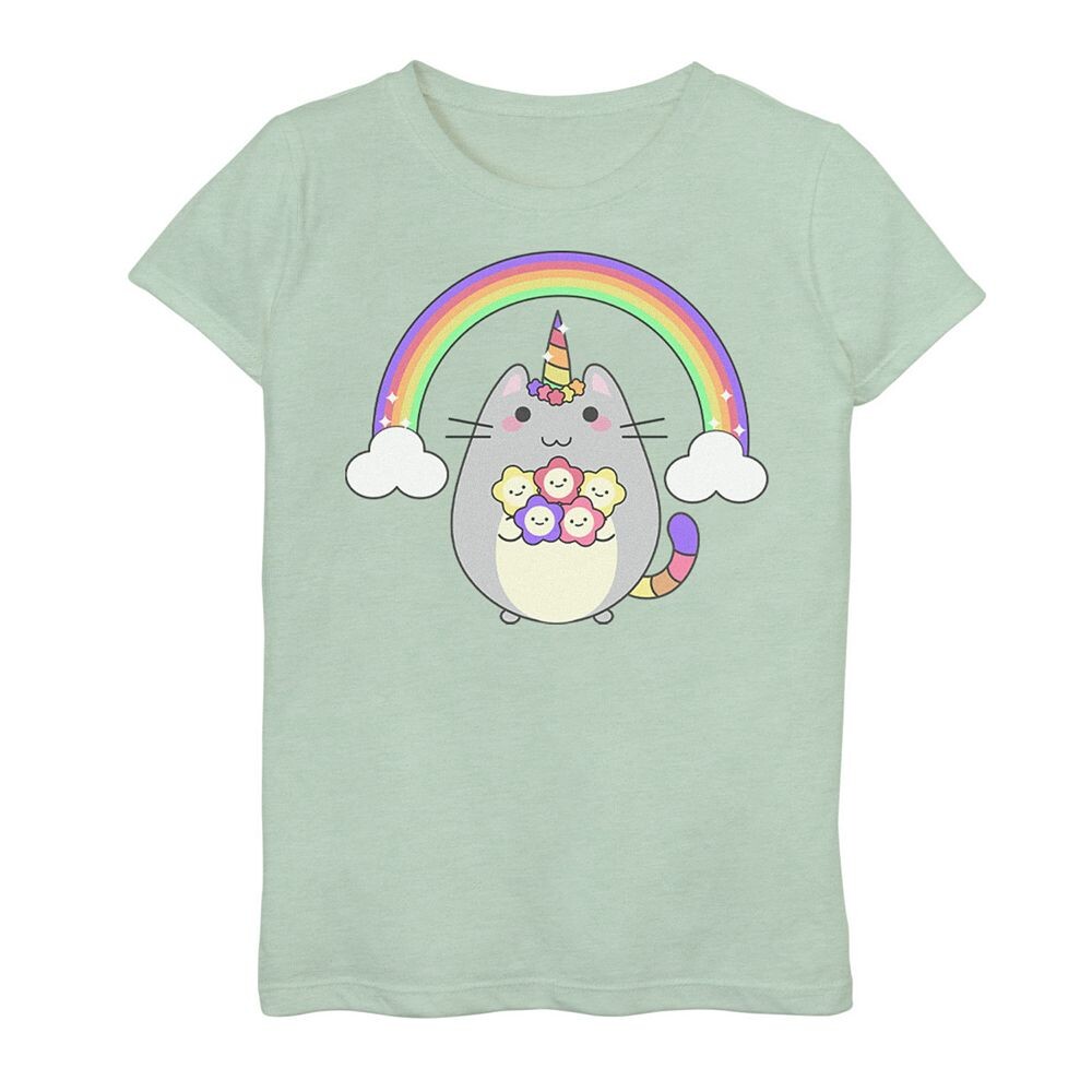 Футболка с портретом и рисунком «Радуга и цветы» для девочек 7–16 лет Licensed Character, цвет Mint
Футболка с портретом и рисунком «Радуга и цветы» для девочек 7–16 лет Licensed Character, цвет Mint