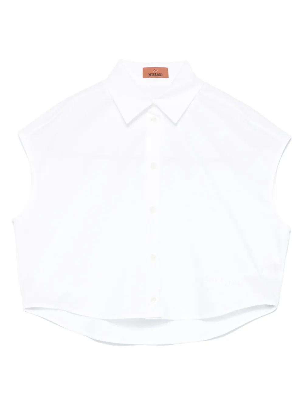 Рубашка с вышитым логотипом Missoni Kids, белый
Рубашка с вышитым логотипом Missoni Kids, белый