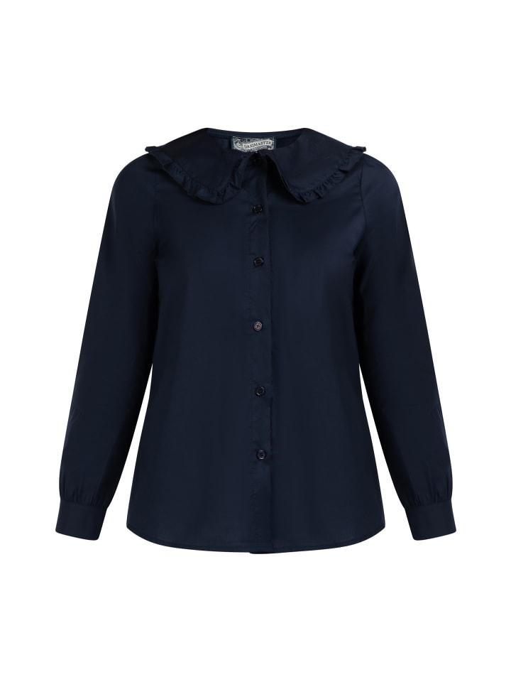 Женская блузка темно-синего цвета DreiMaster Vintage
Женская блузка темно-синего цвета DreiMaster Vintage