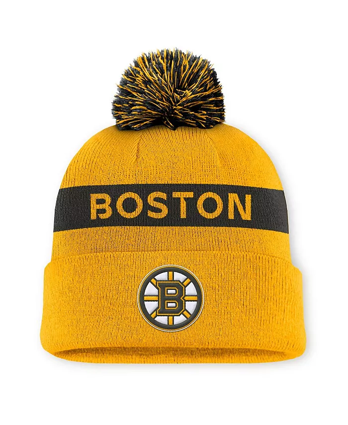 Женская вязаная шапка Boston Bruins Authentic Pro Rink с помпоном и манжетой, цвет золотой/черный Fanatics
Женская вязаная шапка Boston Bruins Authentic Pro Rink с помпоном и манжетой, цвет золотой/черный Fanatics