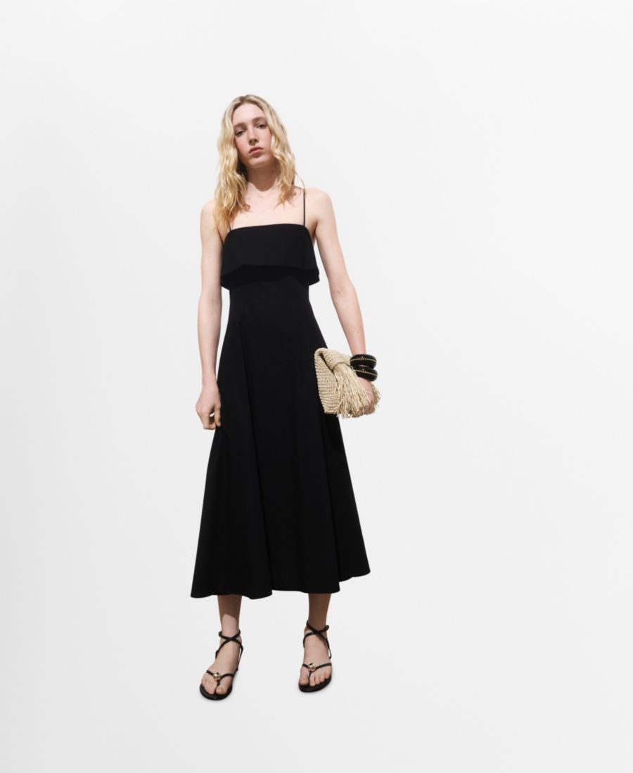 Женское хлопковое платье-клеш MANGO, Black
Женское хлопковое платье-клеш MANGO, Black