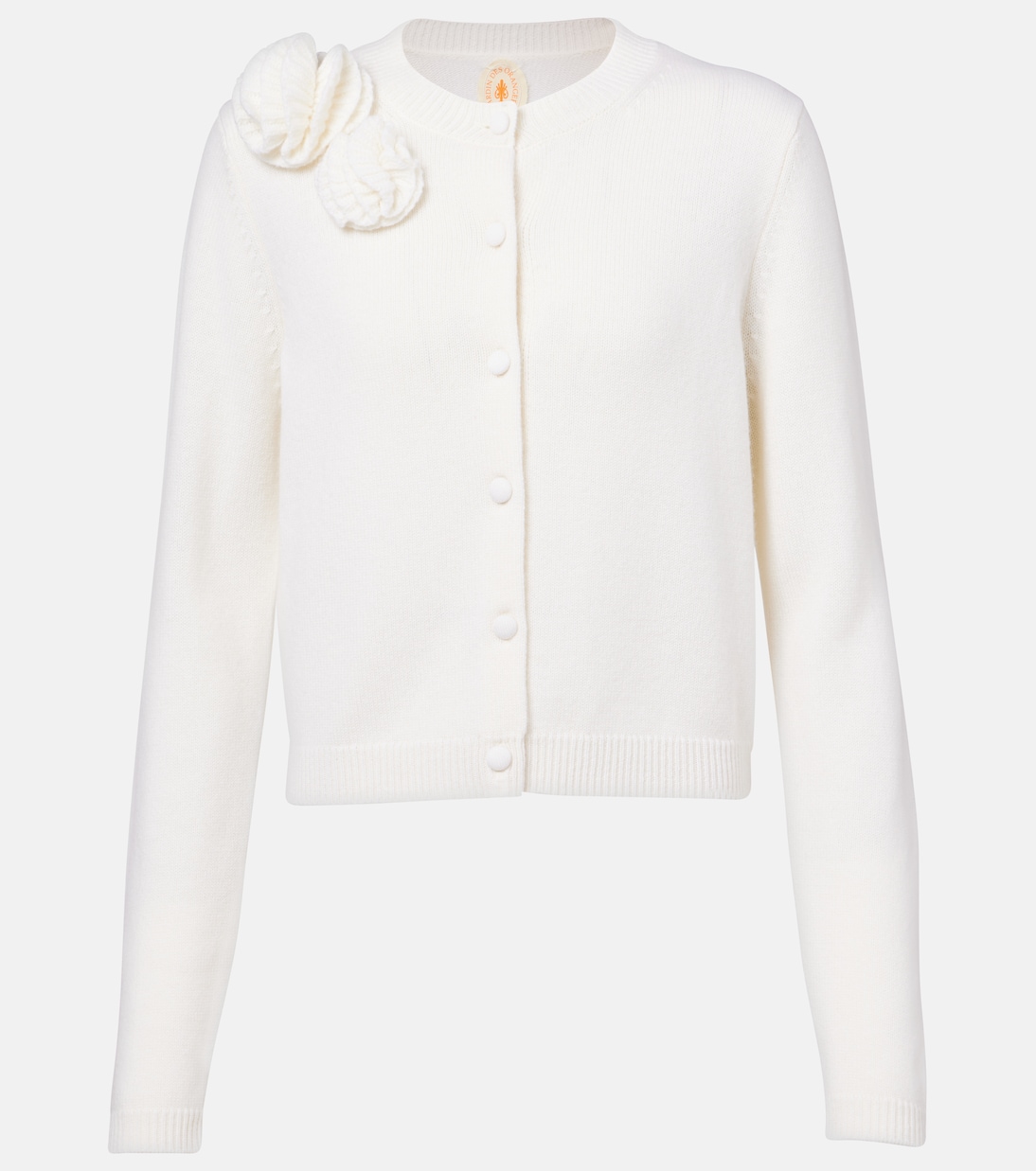 Шерстяной и кашемировый кардиган Jardin des Orangers, белый
Шерстяной и кашемировый кардиган Jardin des Orangers, белый