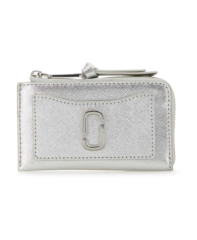 Серебряный кожаный кошелек Marc Jacobs, серый
Серебряный кожаный кошелек Marc Jacobs, серый