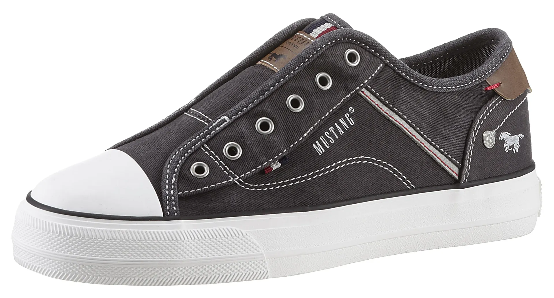 Кроссовки-слипоны Mustang Shoes, кроссовки на платформе, тапочки, повседневная обувь с практичной резинкой, антрацит
Кроссовки-слипоны Mustang Shoes, кроссовки на платформе, тапочки, повседневная обувь с практичной резинкой, антрацит