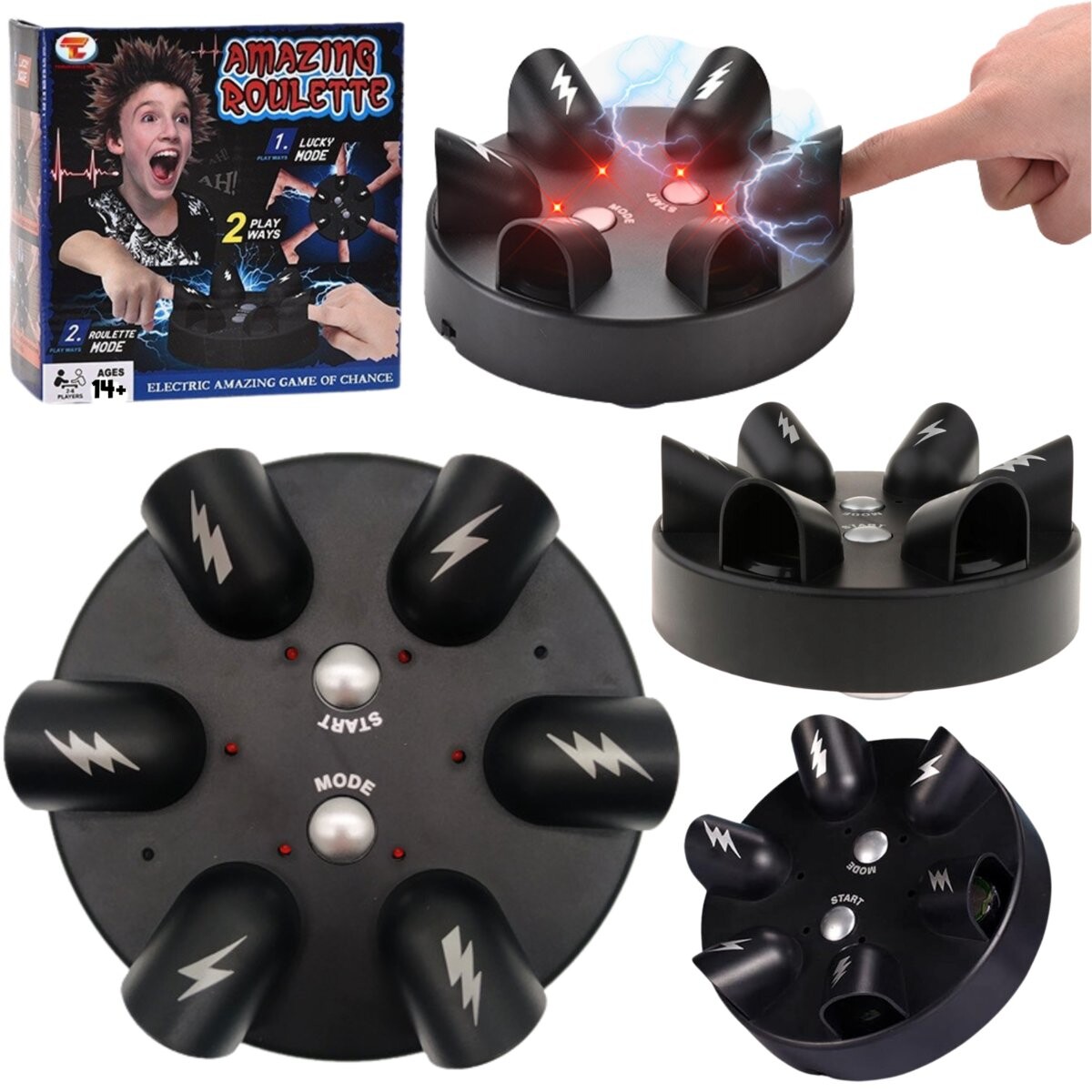 Сумасшедший детектор лжи для рулетки с электрошоковым игровым световым звуком PRONICE GROUP 
Сумасшедший детектор лжи для рулетки с электрошоковым игровым световым звуком PRONICE GROUP