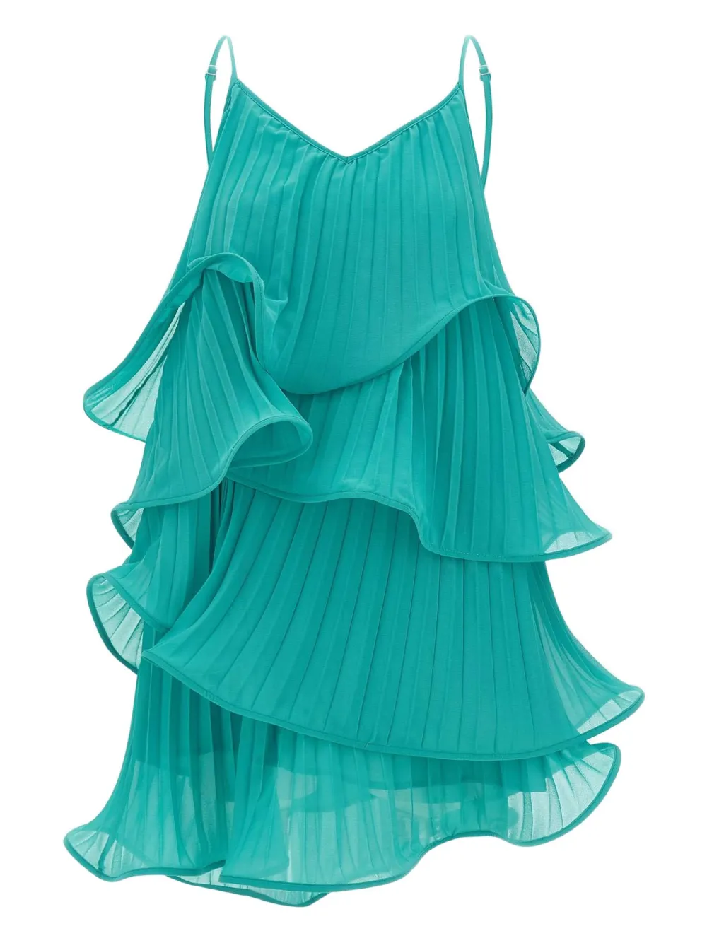 Платье мини со складками и оборками kaos, зеленый
Платье мини со складками и оборками kaos, зеленый