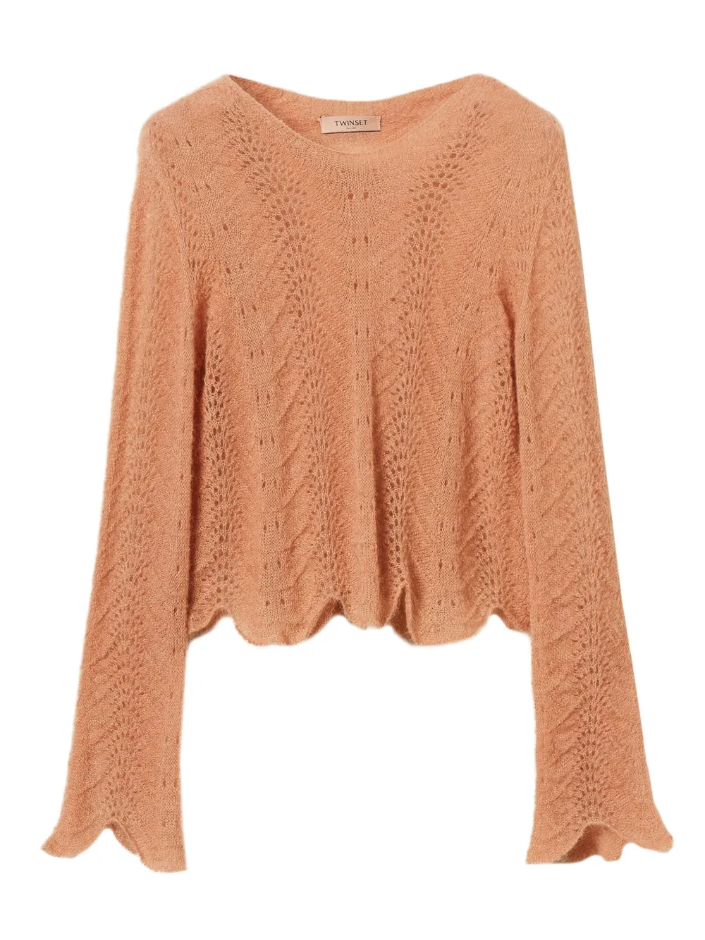 Свитер с фестонами TWINSET, оранжевый
Свитер с фестонами TWINSET, оранжевый