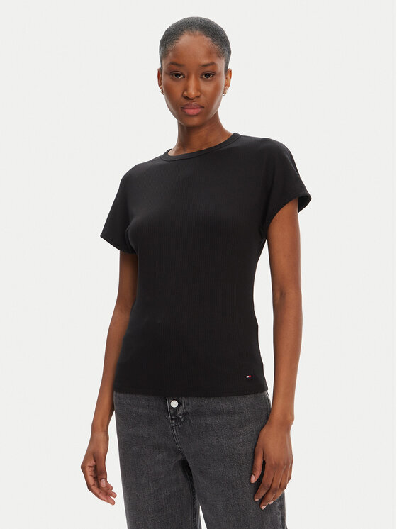 Облегающая футболка WW0WW45731 Tommy Hilfiger, черный
Облегающая футболка WW0WW45731 Tommy Hilfiger, черный