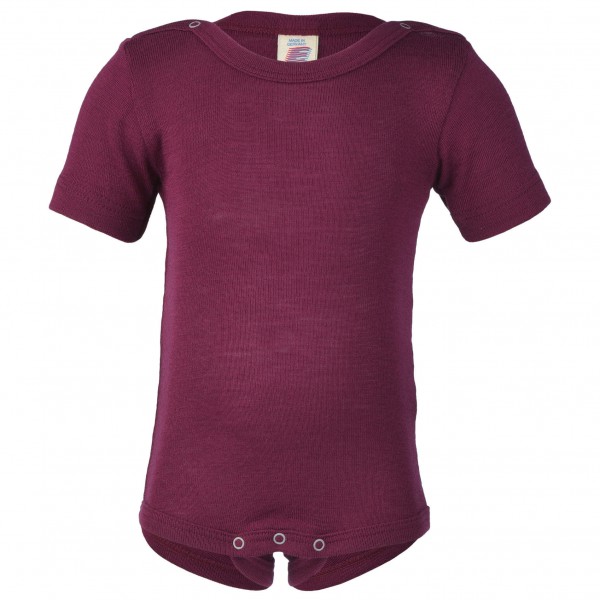 Детский боди с коротким рукавом и застежками-кнопками на плечах - нижнее белье из мериносовой шерсти Engel, Orchidee 
Детский боди с коротким рукавом и застежками-кнопками на плечах - нижнее белье из мериносовой шерсти Engel, Orchidee