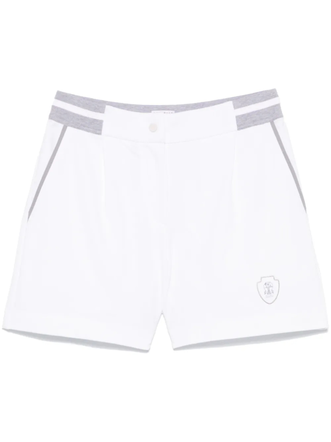 Спортивные шорты с нашивкой-логотипом Brunello Cucinelli, белый
Спортивные шорты с нашивкой-логотипом Brunello Cucinelli, белый
